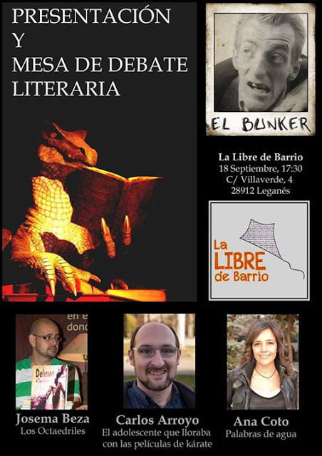 Evento: Presentación El Bunker Z + Mesa de Debate Literaria en La Libre de Barrio